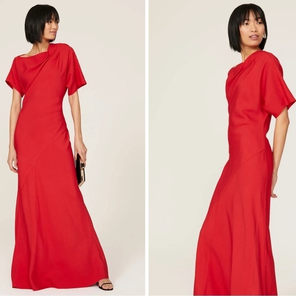 Co Red Bias gown size Medium. - Picture 1 of 10